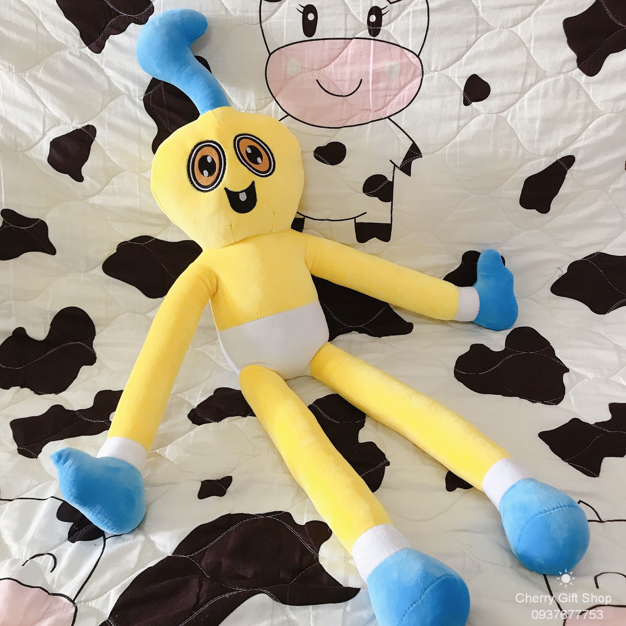 Gấu Bông Baby Long Legs Nhân Vật Game Poppy Playtime Size 70cm Loại Đẹp, Đồ Chơi Huggy Wuggy Nhồi Bông - Happy Hug