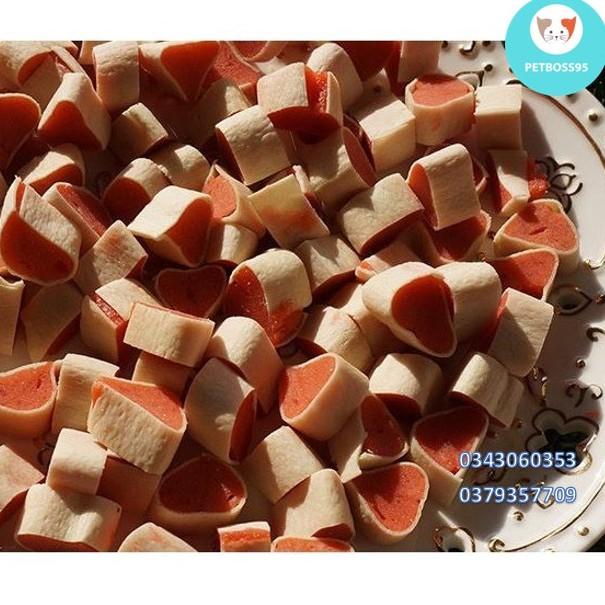 BÁNH THƯỞNG CHO CHÓ MÈO CAO CẤP NHÌU MÙI VỊ GÓI 100G