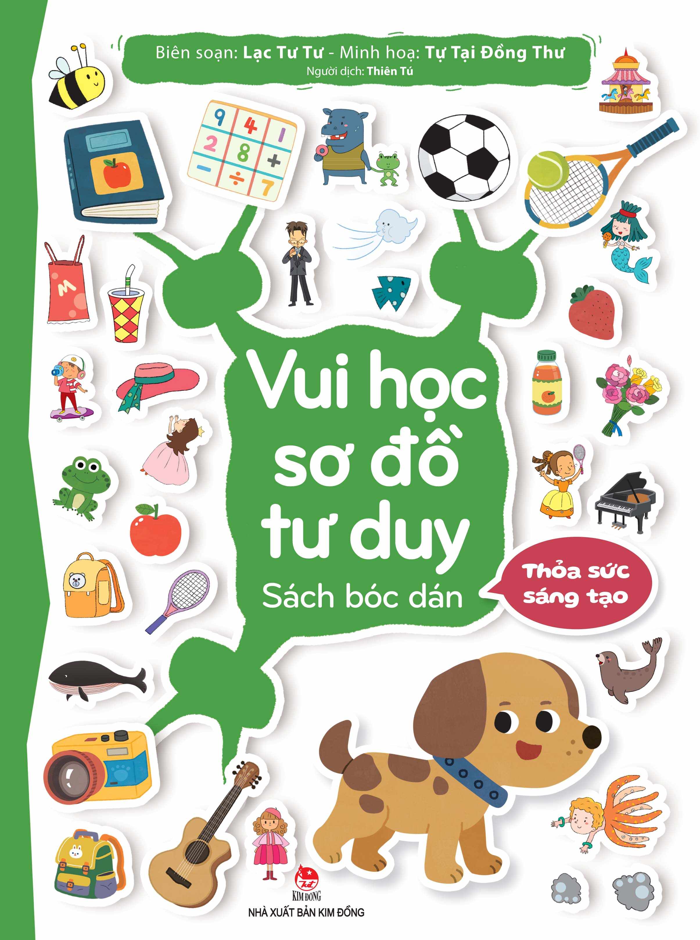 Combo Vui Học Sơ Đồ Tư Duy: Sách Bóc Dán (6 Cuốn)