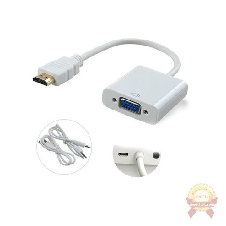 Đầu chuyển đổi HDMI sang VGA kèm cổng Micro và USB