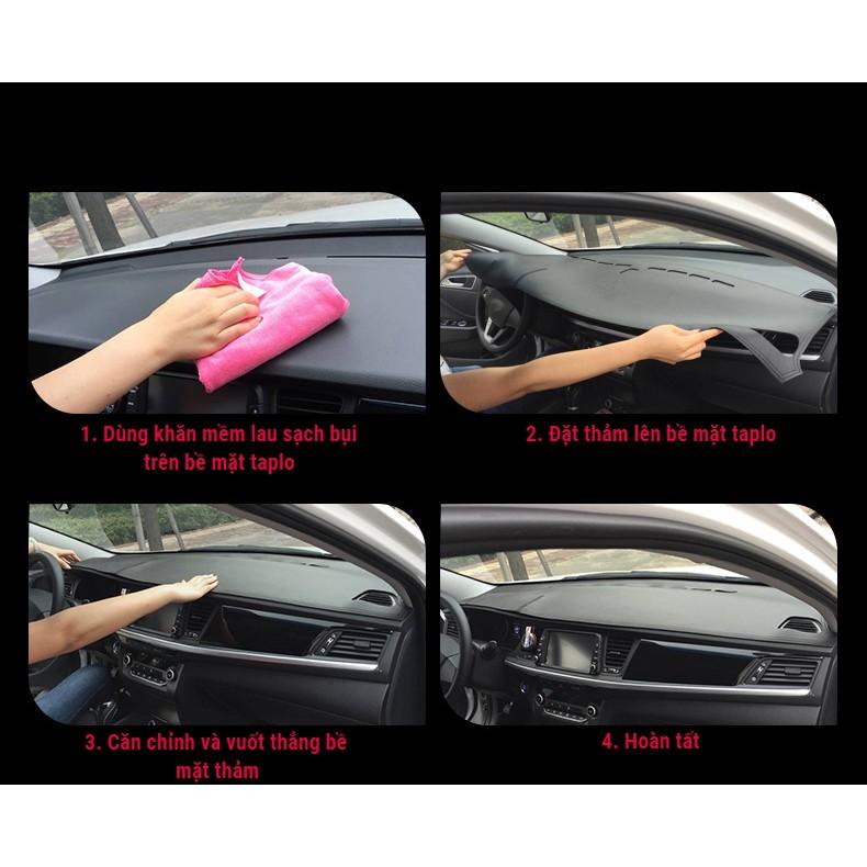 Thảm Taplo Da vân Carbon cao cấp xe KIA Morning