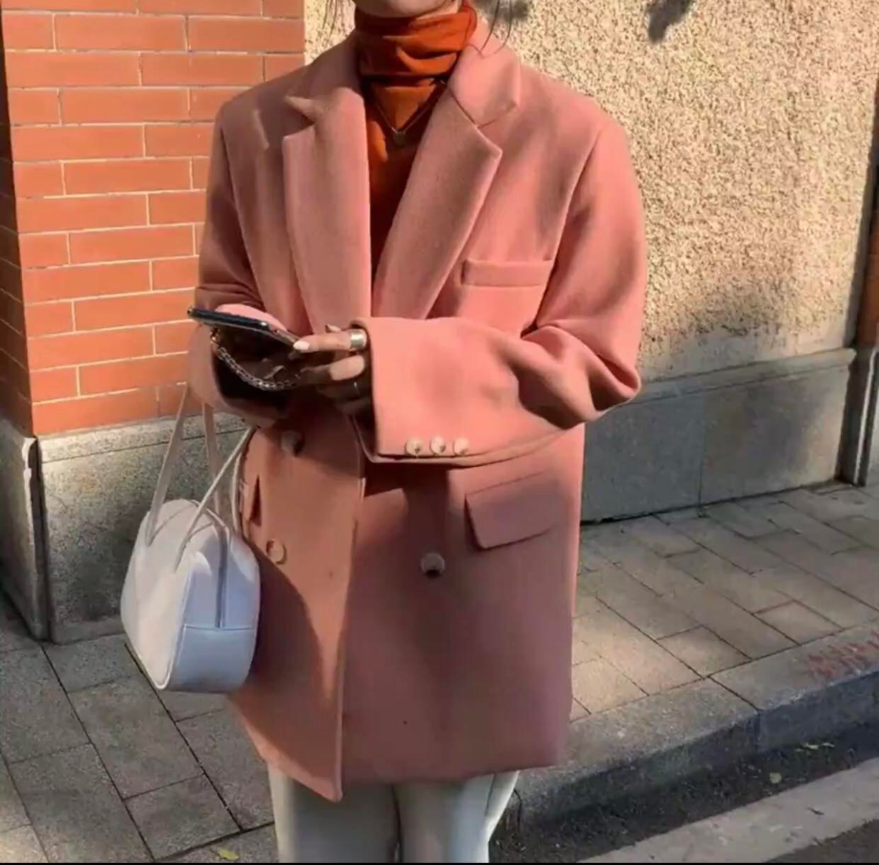 Áo khoác dạ nữ dáng Blazer/Vest form rộng thời trang ulzzang Hàn Quốc cao cấp - Hàng trần bông siêu ấm