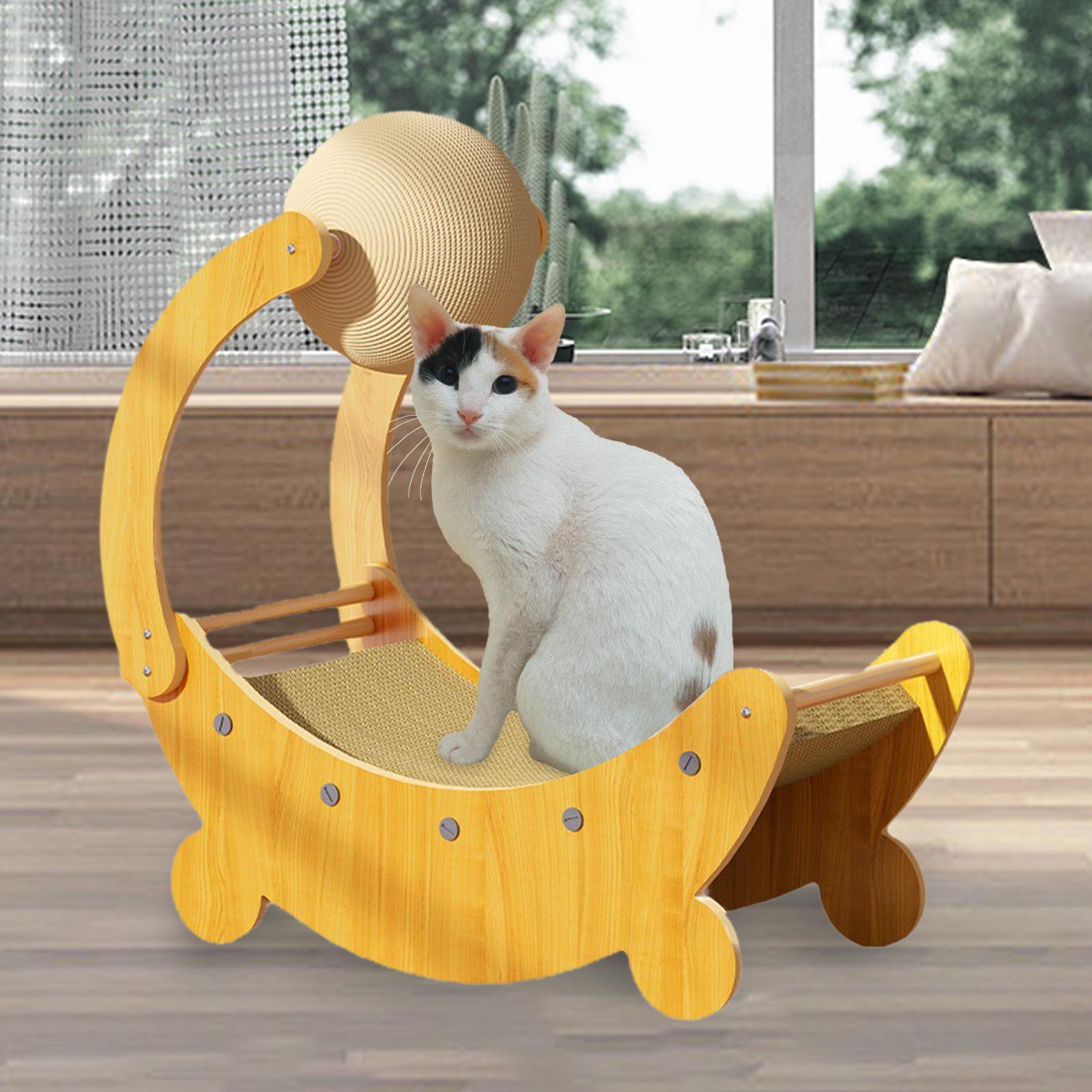 Cat Scratching Board Cat Scratcher Cat Scratch Ball Pet Toy Decorative Cardboard Pet Supplies Cats Nest Lounge Bed Cat Scratch Pad for Kitty