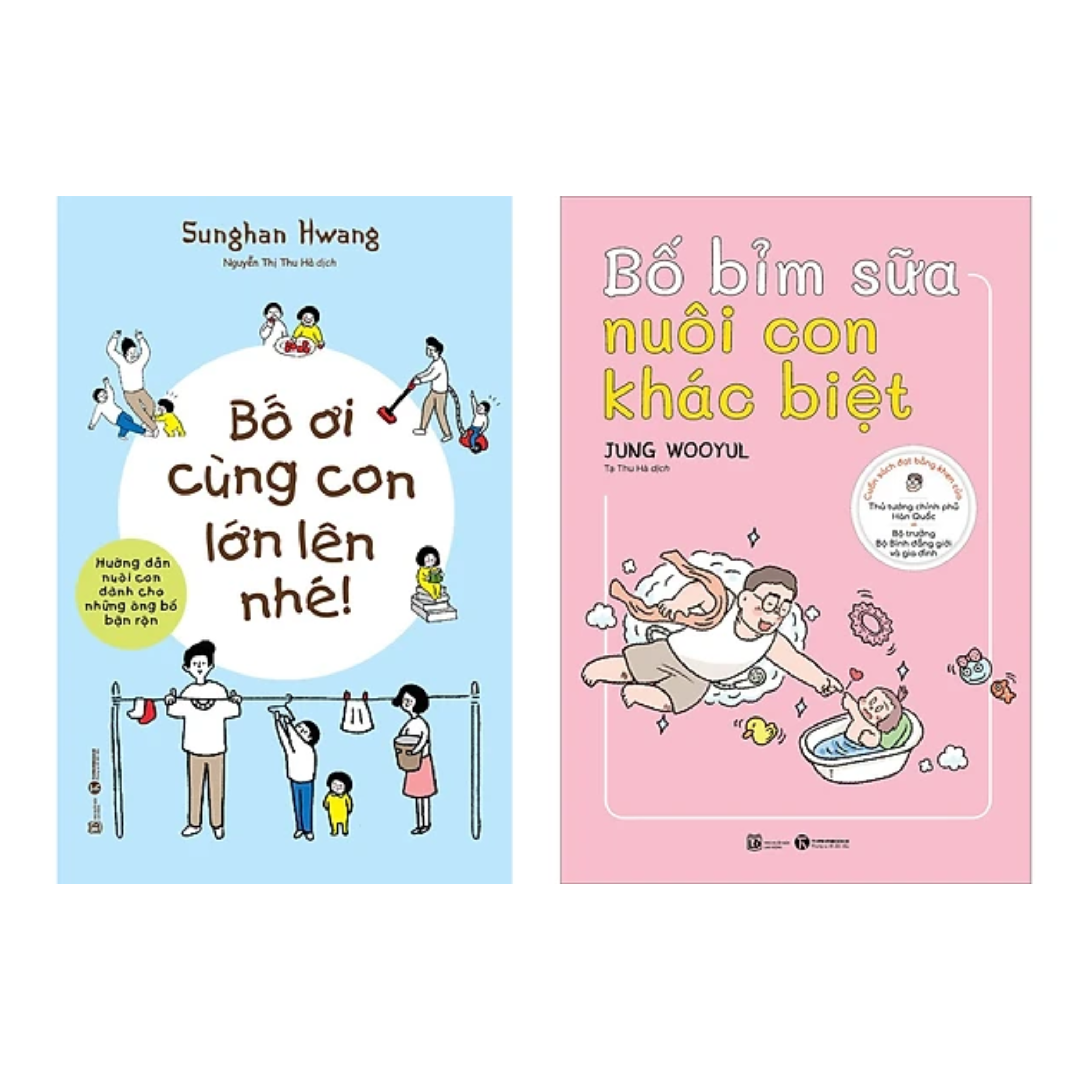 Combo 2 Cuốn Nuôi Dạy Trẻ: Bố Ơi Cùng Con Lớn Lên Nhé + Bố Bỉm Sữa Nuôi Con Khác Biệt