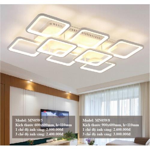 Đèn LED Mâm Ốp Trần MN059 , Đèn Led Trang Trí Phòng Khách, Đèn trần phòng ngủ - 3 Chế Độ Sáng