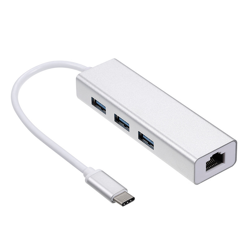 Hub USB 3.0 4 Cổng, Bộ Chia USB Hub Nhôm C Sang USB 3.0 Nhôm Cho Mac Book, Mac Pr00/Mini