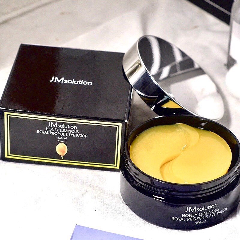 Mặt Nạ Mắt Giảm Thâm Giảm Nếp Nhăn JM Solution Honey Luminous Royal Propolis Eye Patch Black 60 miếng - JESS SHOP COSMETICS