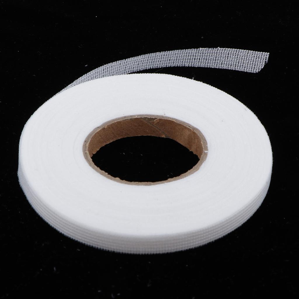 2pcs Sticky Hemming Tape Ribbon Sewing Fabric Fusing Tapes 10mm White/Black