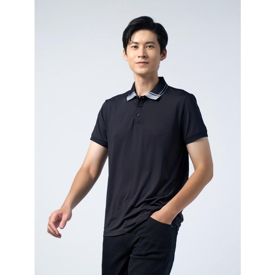 OWEN - Áo polo nam Owen chất thun lạnh màu đen 220351 - Áo thun ngắn tay có cổ nam