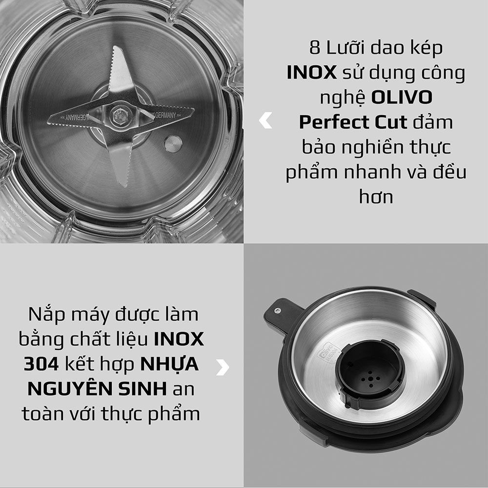 [CHÍNH HÃNG] Máy Làm Sữa Hạt OLIVO X20 - Chống Tràn - Xay Mịn Không Cần Lọc - Máy Xay Nấu Đa Năng - Thương Hiệu Mỹ