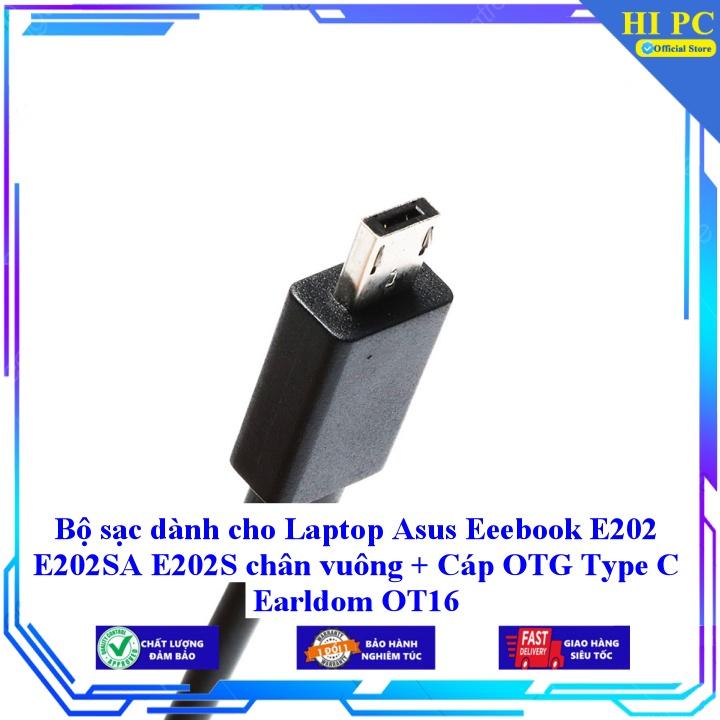 Sạc dành cho Laptop Asus Eeebook E202 E202SA E202S chân vuông - Hàng Nhập Khẩu