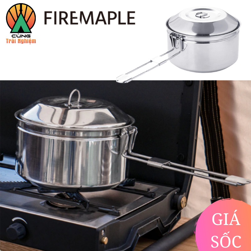 [CHÍNH HÃNG] Nồi Antarcti Thép Không Gỉ Chuyên Dụng Fire Maple Cho Nấu Ăn Ngoài Trời Antarcti stainless steel pot FMI-POT01