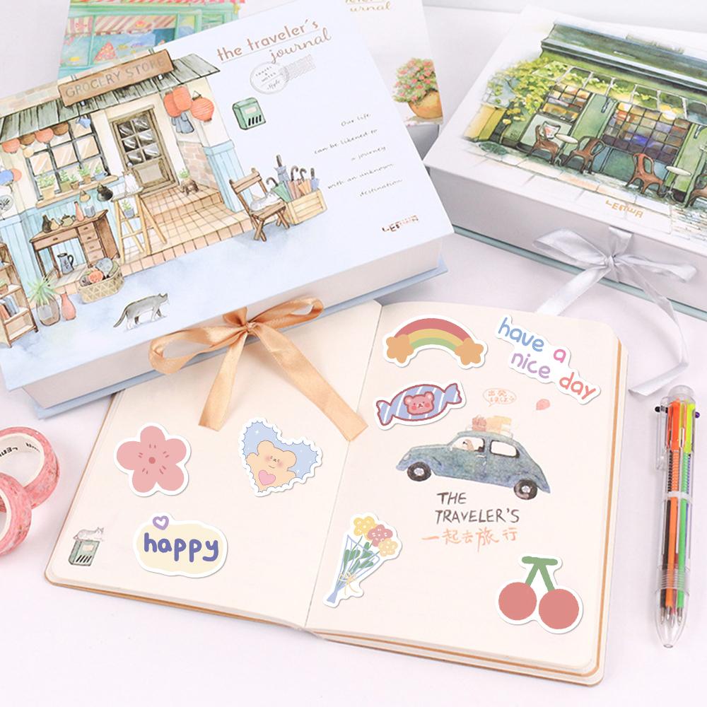 Sticker gấu phong cách hàn quốc hoạt hình cute trang trí mũ bảo hiểm,guitar,ukulele,điện thoại,sổ tay,laptop-mẫu S17