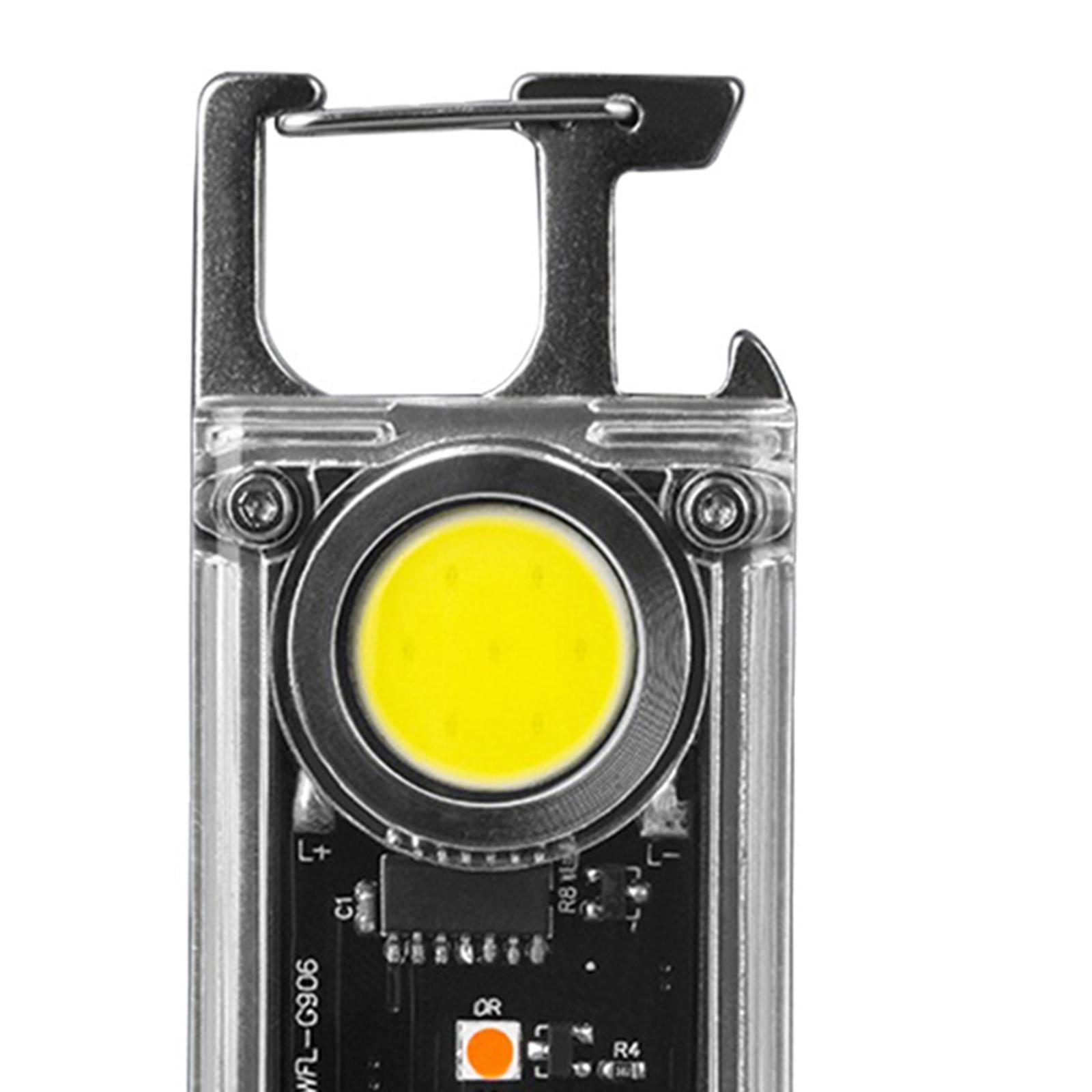 COB Flashlight LED Keychain Flashlight for Camping Supplies Hiking