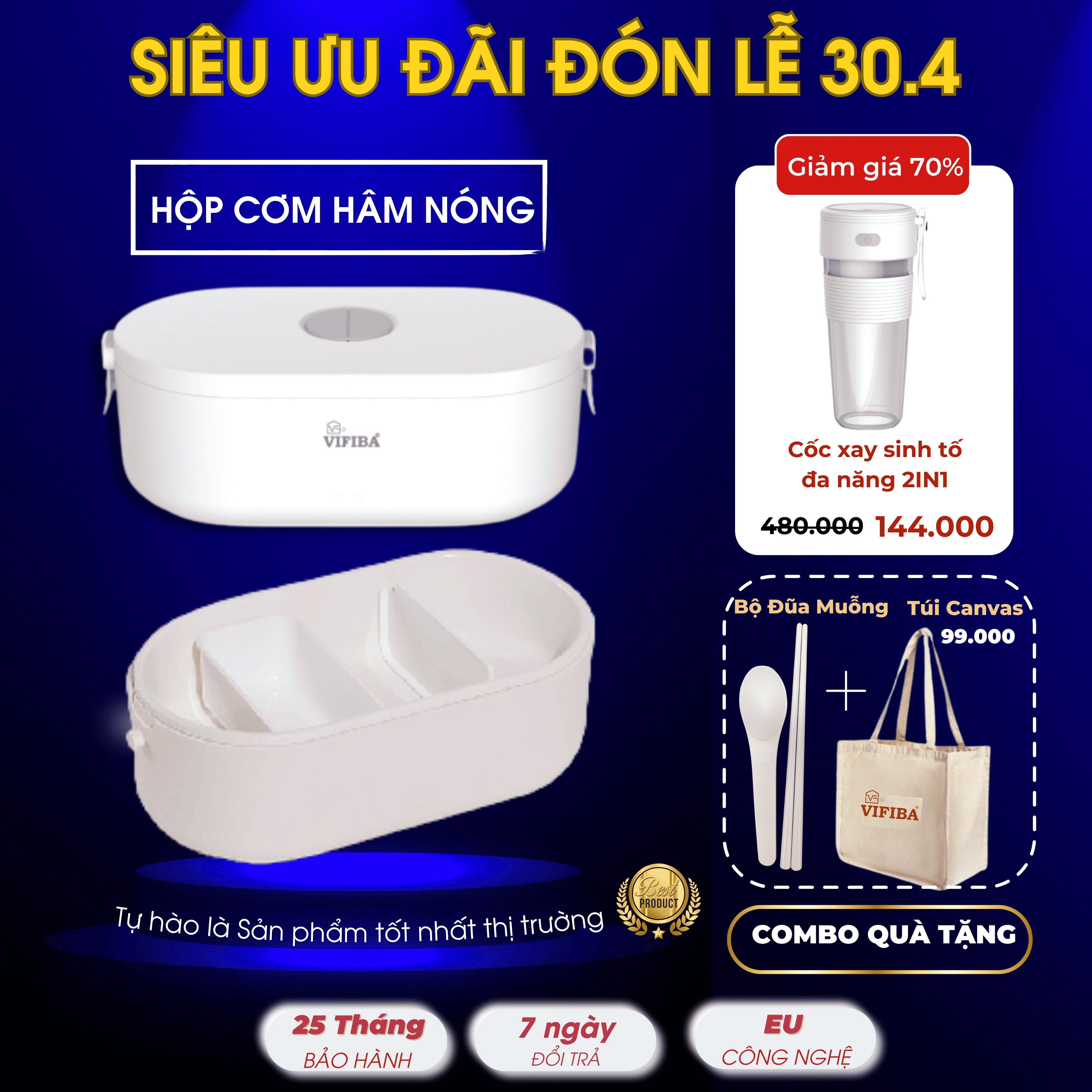 Hộp cơm hâm nóng cắm điện đa năng Homea2z, hộp cơm giữ nhiệt cao cấp 80W, hâm nóng thức ăn siêu tốc 3 ngăn