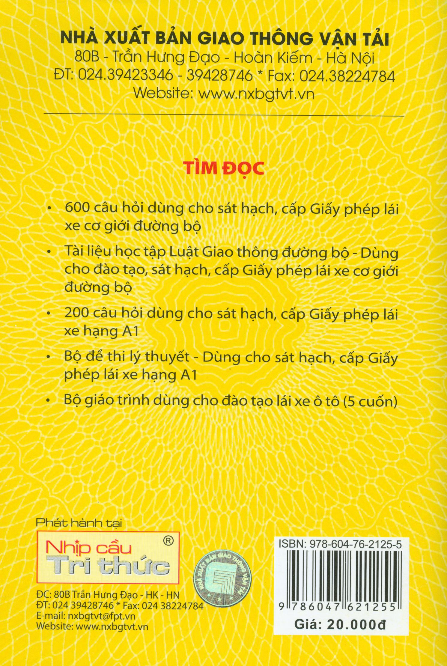 Hỏi Và Đáp Về Luật Giao Thông Đường Bộ Dùng Cho Sát Hạch, Cấp Giấy Phép Lái Xe Hạng A1