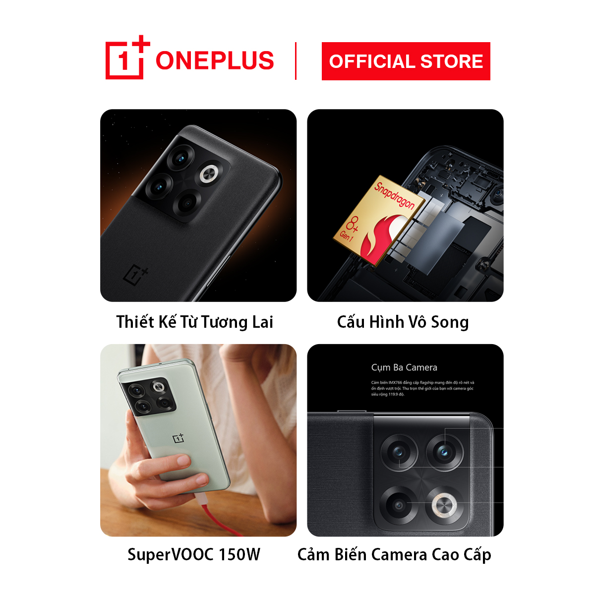 Điện thoại OnePlus 10T 5G - Hàng Chính Hãng