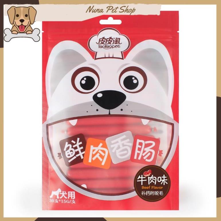 Hình ảnh Xúc xích dinh dưỡng cao cấp Taotaopets cho thú cưng 500g (Xúc xích ăn liền bổ sung dưỡng chất cho chó mèo)