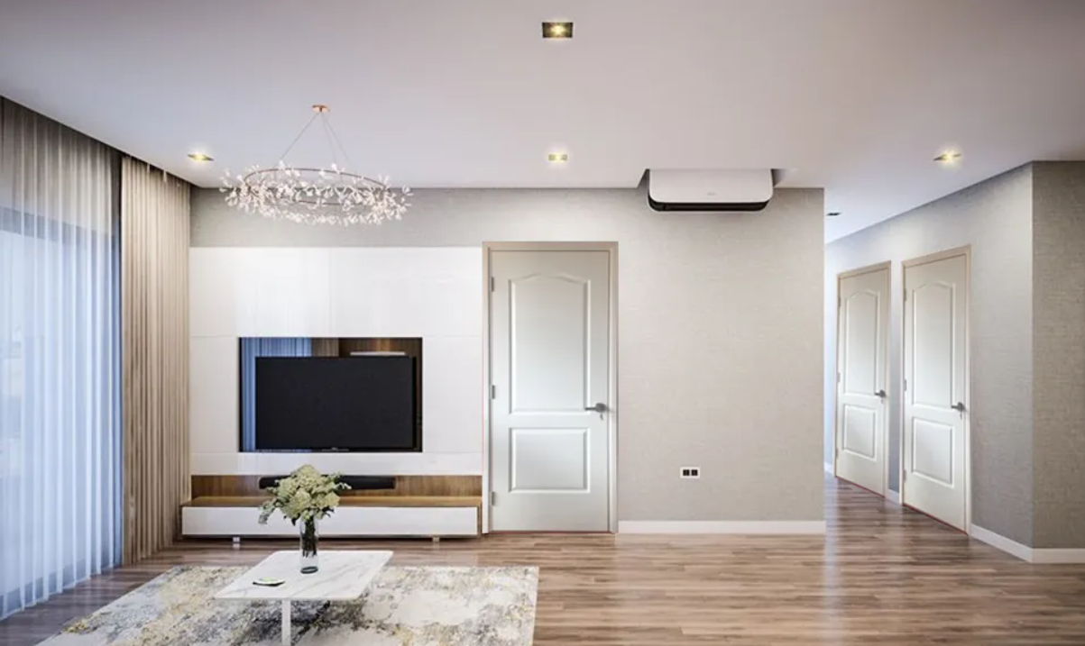 Cửa phòng ngủ gỗ công nghiệp Juno sofa HDF 2A - màu ván tùy chọn