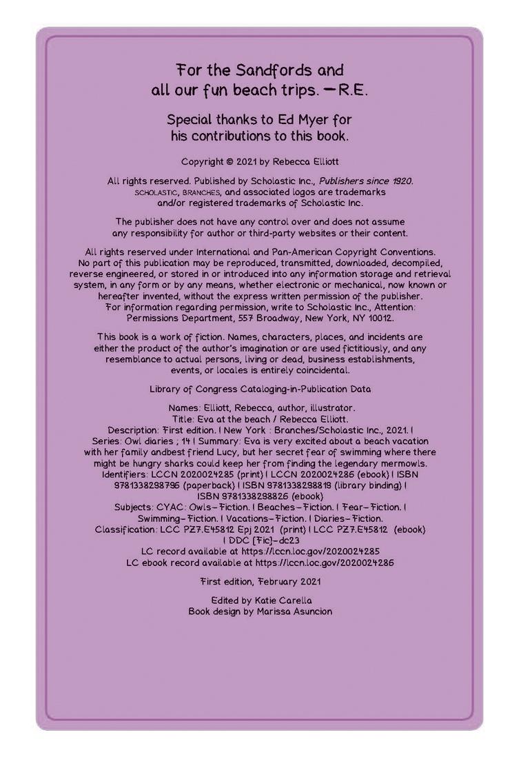 Sách ngoại văn: Owl Diaries - Book 14 - Eva At The Beach