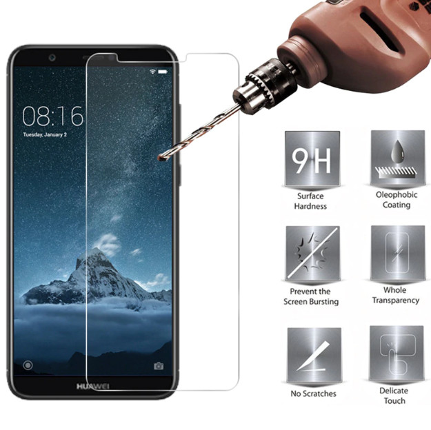 Tấm dán kính cường lực độ cứng 9H dành cho Huawei Y7 Prime 2018 - KLC01