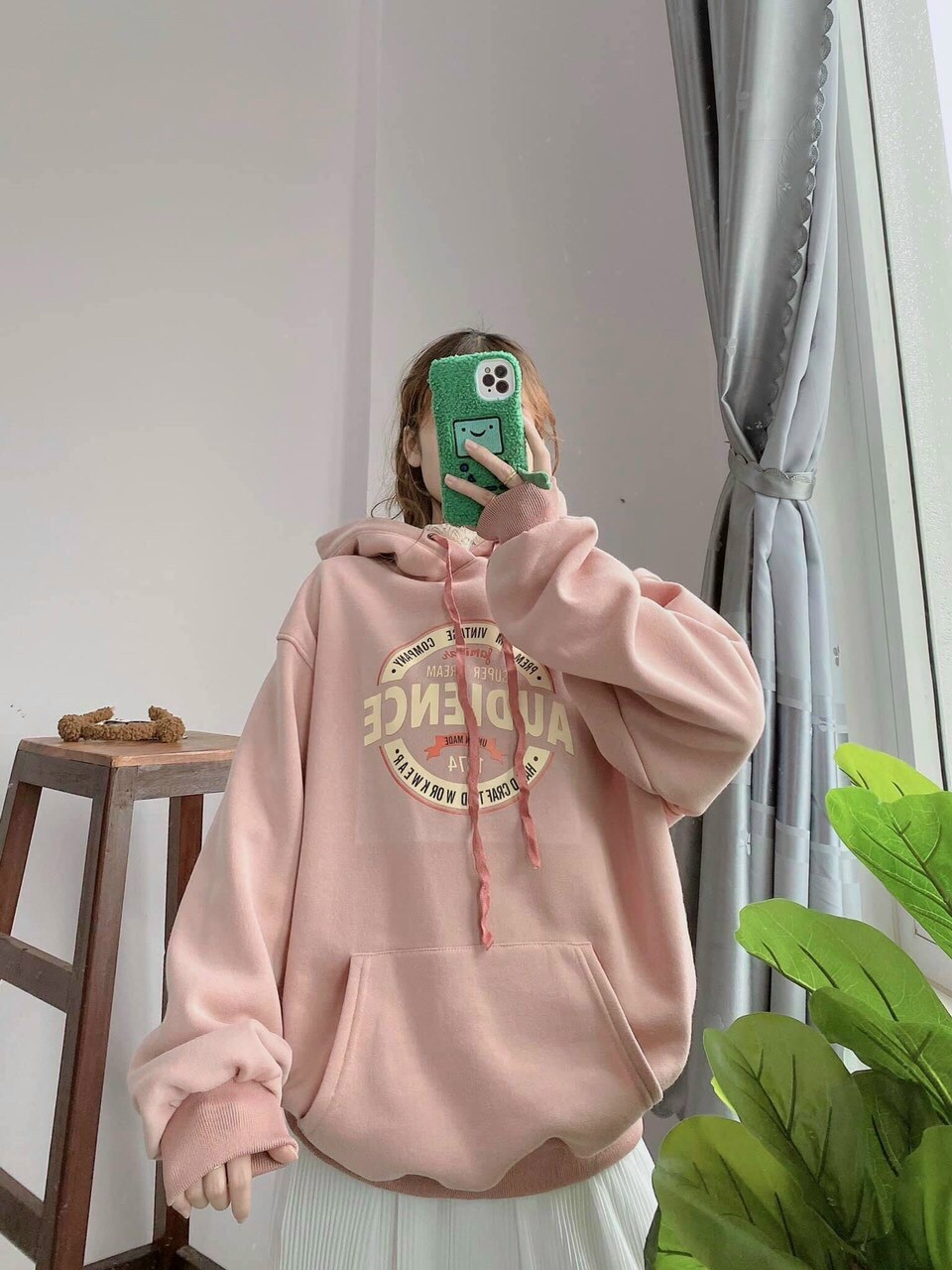 Áo Khoac Hoodie Unisex AUDIENCE Logo Thêu Cực Nét - Form Rộng Hàn Quốc - Khoác Thu Đông