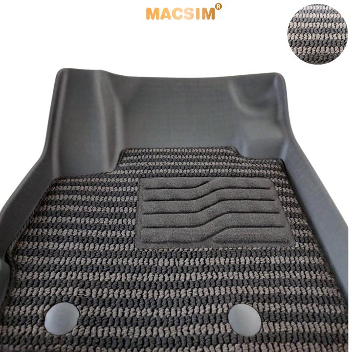 Thảm Lót Sàn 2 Lớp TPE Macsim Mitsubishi Xforce Chuẩn Form, Bền, Không Mùi (sd3 xám đen ct)