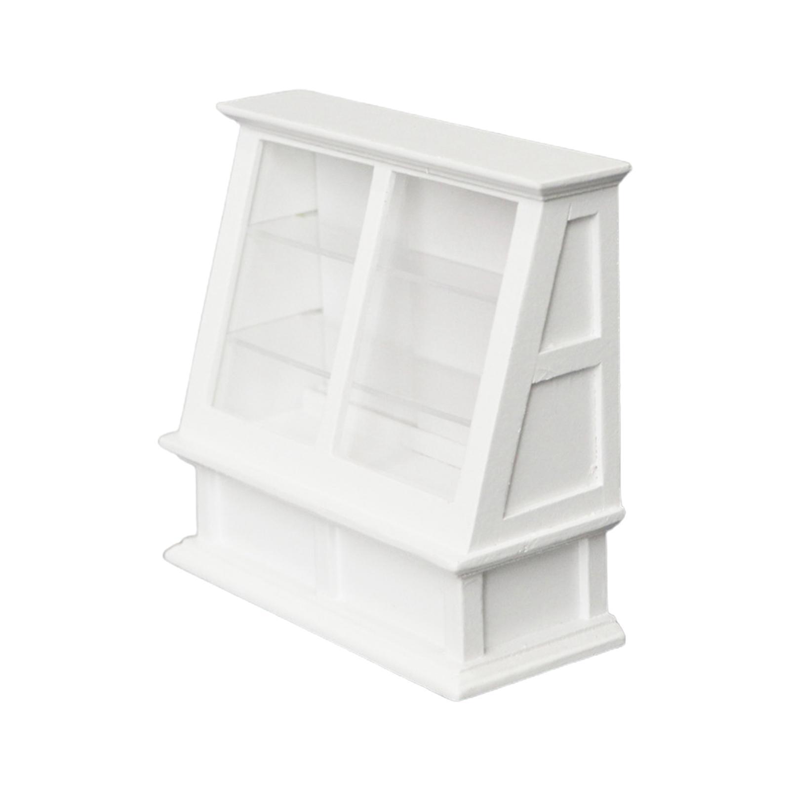 1:12 Dollhouse Miniature Store Cake Cabinet Decoration Miniature Dollhouse Food Cabinet Furniture Accessories