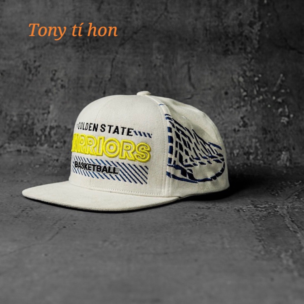 Mũ Nón kết lưỡi trai Snapback họa tiết chữ Golden State trắng xịn xò cao cấp, thời trang, cá tính, form đẹp