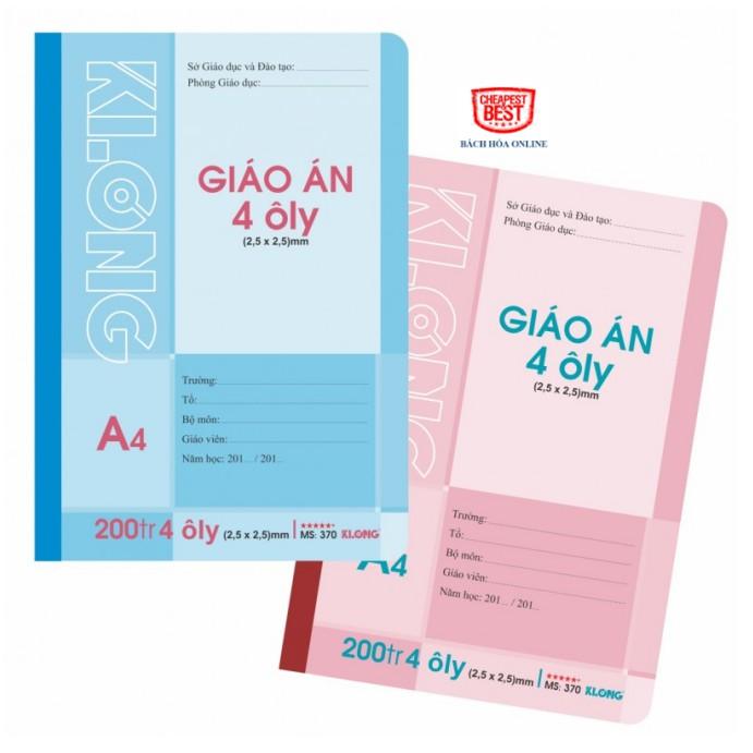 Vở giáo án ô ly - 200 trang; MS: 370