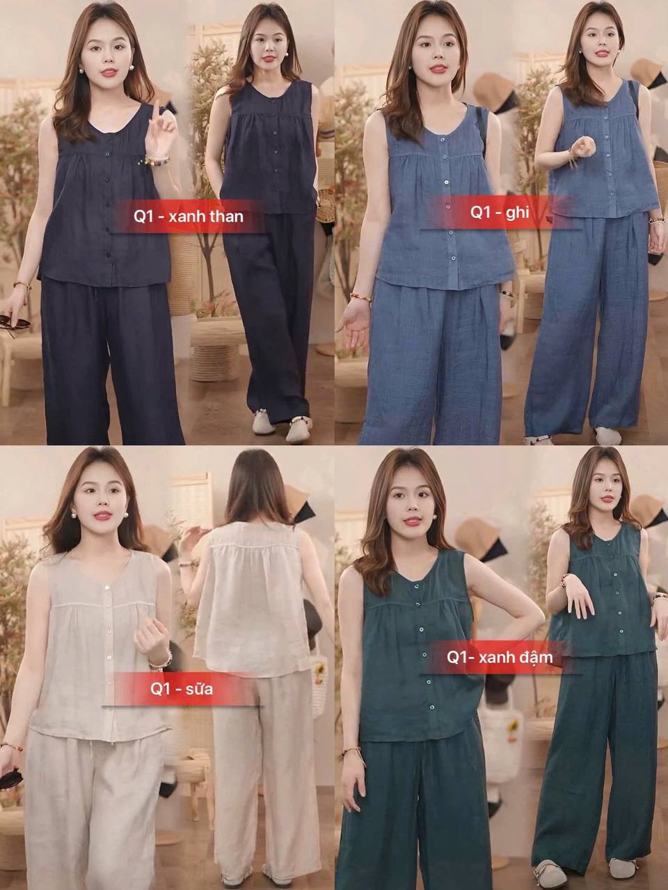 Đồ bộ nữ big size, chất liệu vải mát, form rộng thoải mái, quần áo trung niên sang, quý phái NeSa Shop