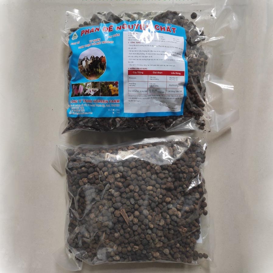 Phân dê nguyên chất 1kg HGreen Farm