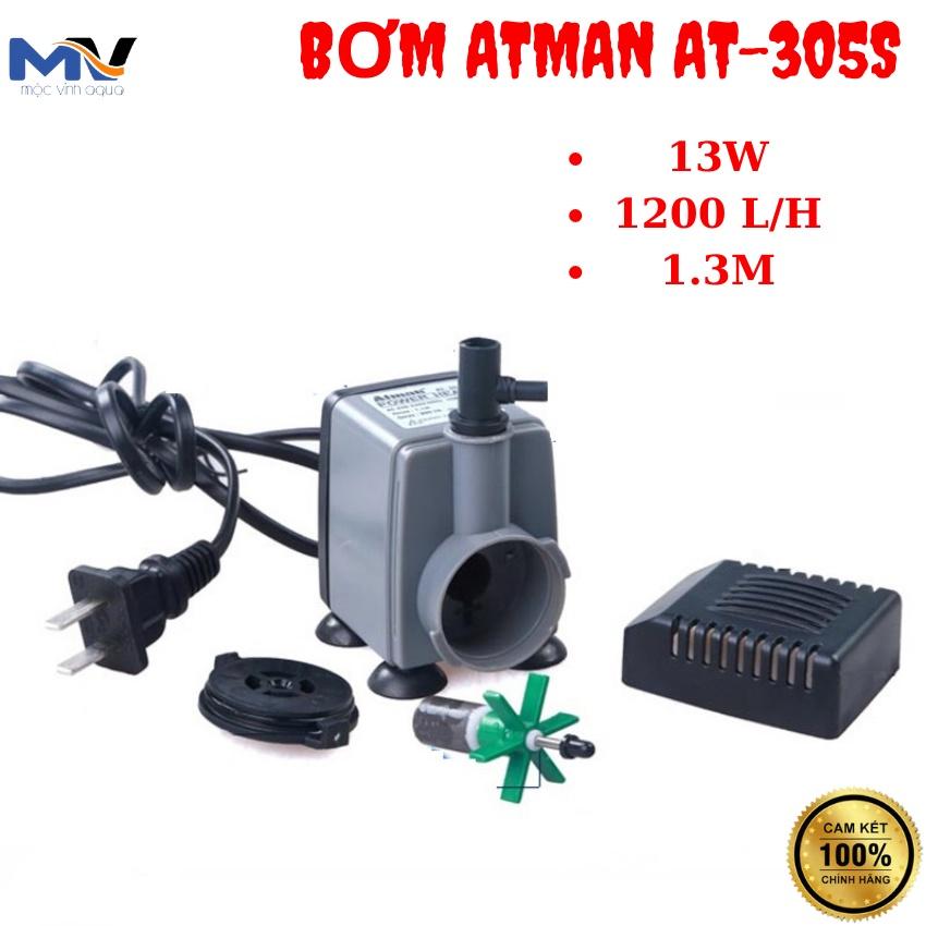 MÁY BƠM NƯỚC HỒ CÁ ATMAN AT-305S 13W - 1200L/H - 1.3M | CỬA HÀNG CÁ CẢNH VÀ THIẾT BỊ LỌC NƯỚC HỒ CÁ MỘC VINH AQUA