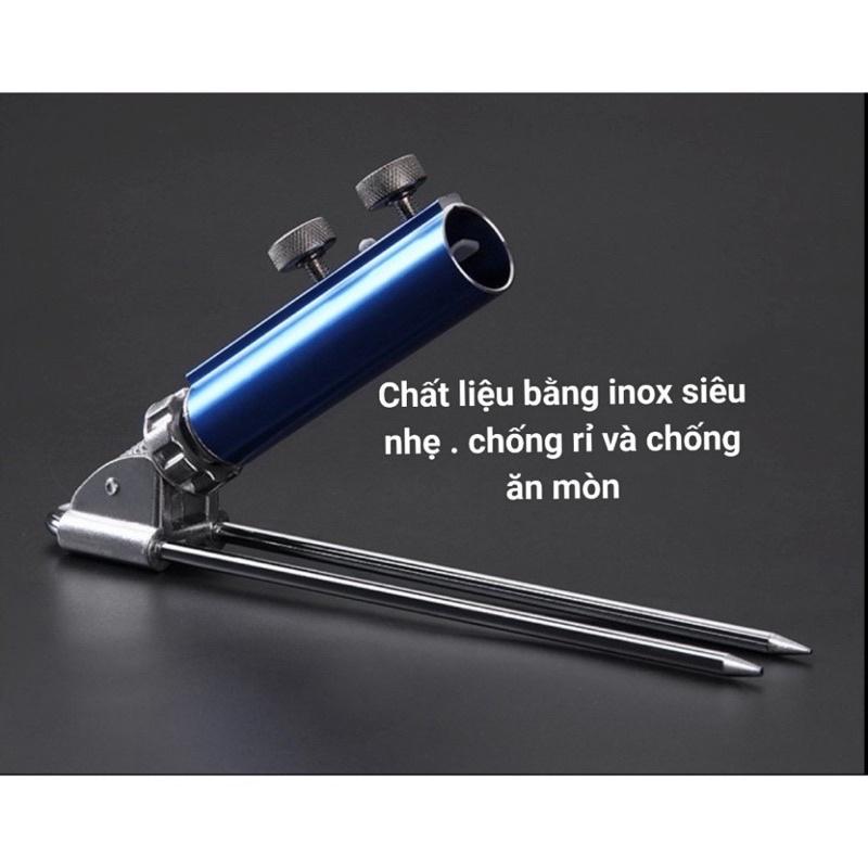 Chân cắm đất inox gác cần câu cá
