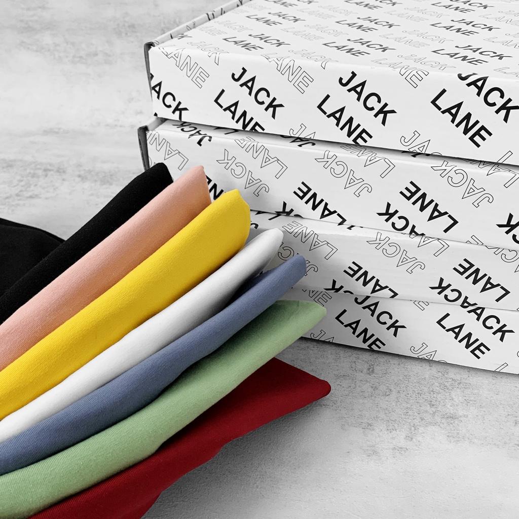 Áo thun tay lỡ JACK LANE, áo phông trơn Unisex Jack Lane nam nữ dáng xuông