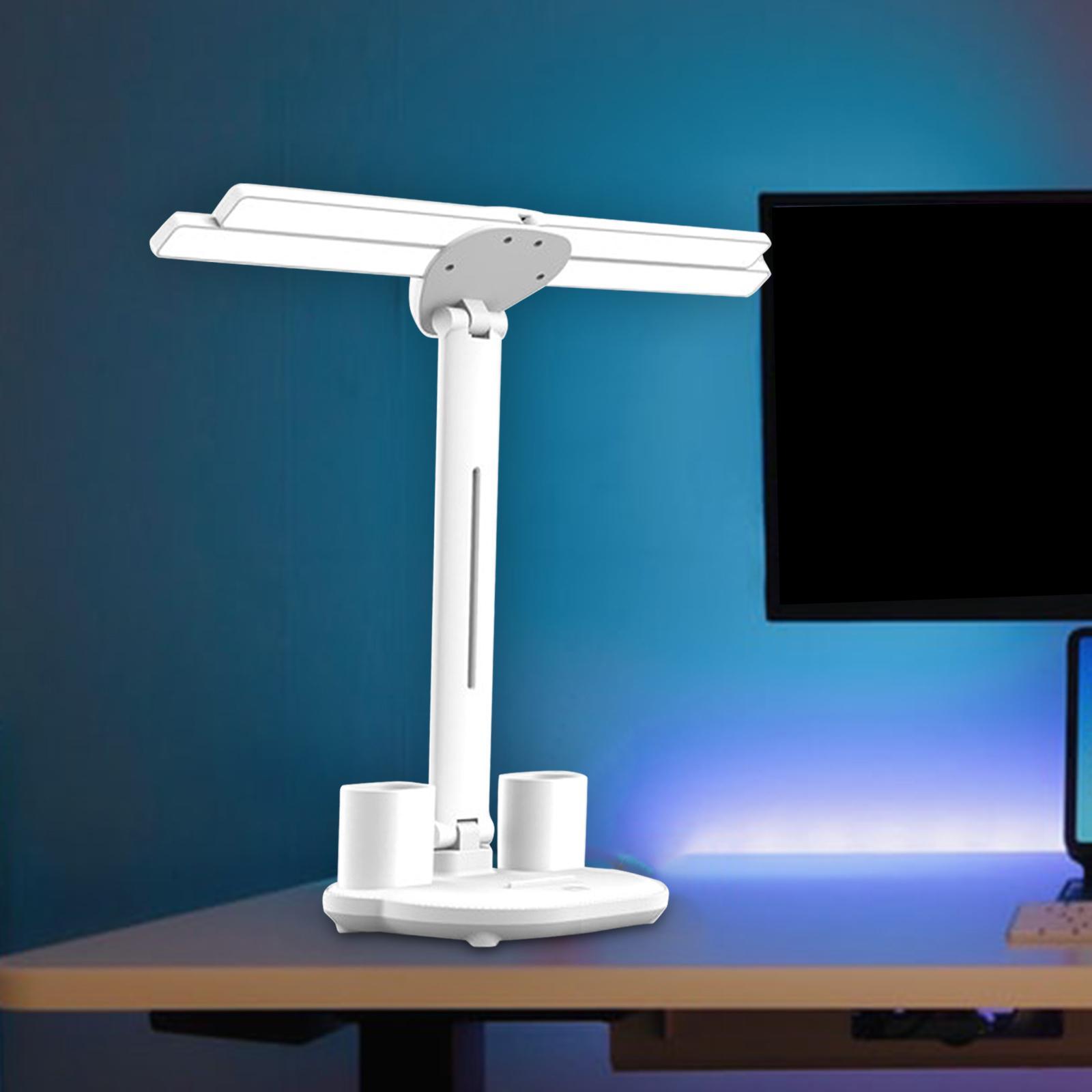 LED Eye Protection Desk Lamp 4 Head Desktop Lamp for Bedroom Office Bedside