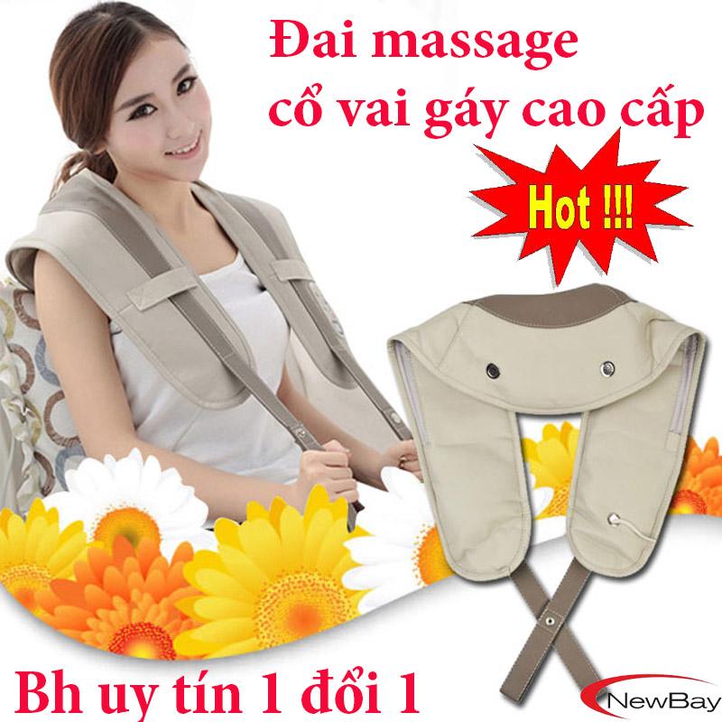 ĐAI MASSAGE ĐẤM LƯNG VAI CỔ GÁY TOÀN THÂN NECK W-808 GIẢM ĐAU NHỨC MỎI.THOẢI MÁI KHI SỬ DỤNG