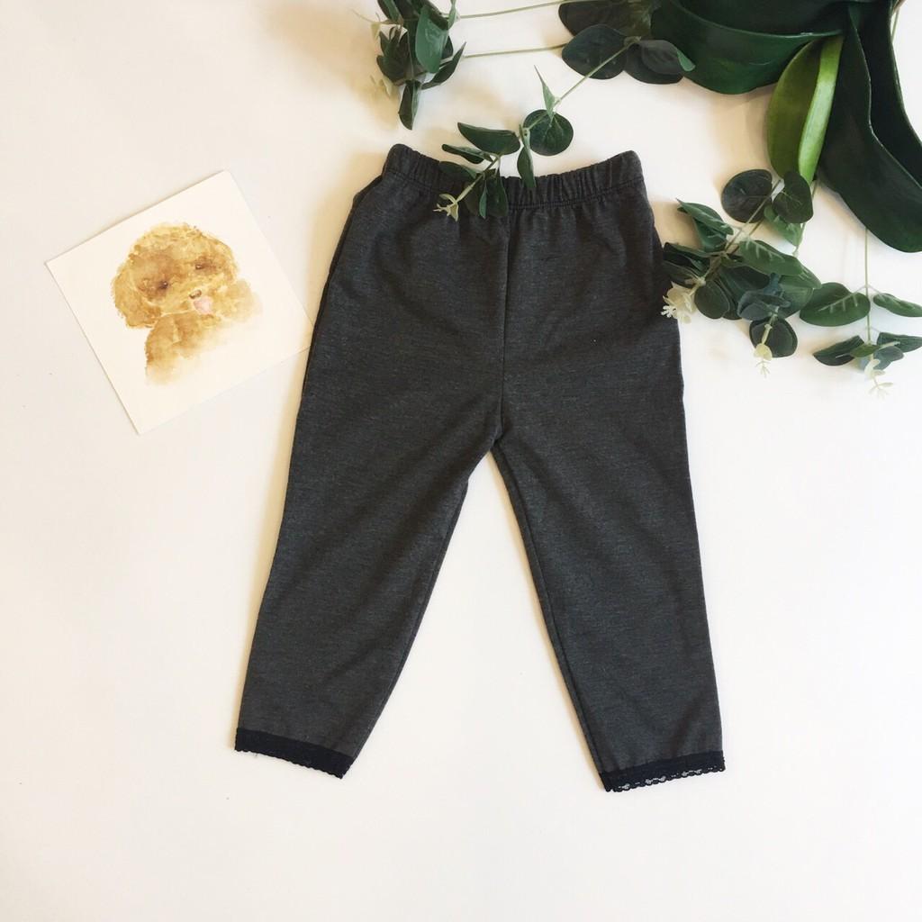 Quần Legging Bé Gái Dài Ôm thun 4 chiều Co Giãn BabyBean