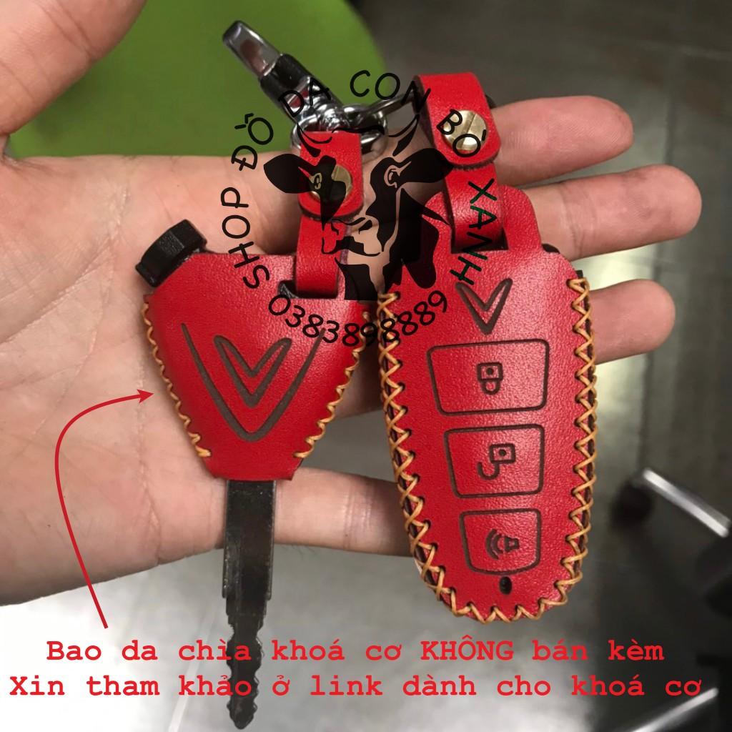 Bao da dành cho chìa khoá Xe điện Vinfast Klara S handmade da thật