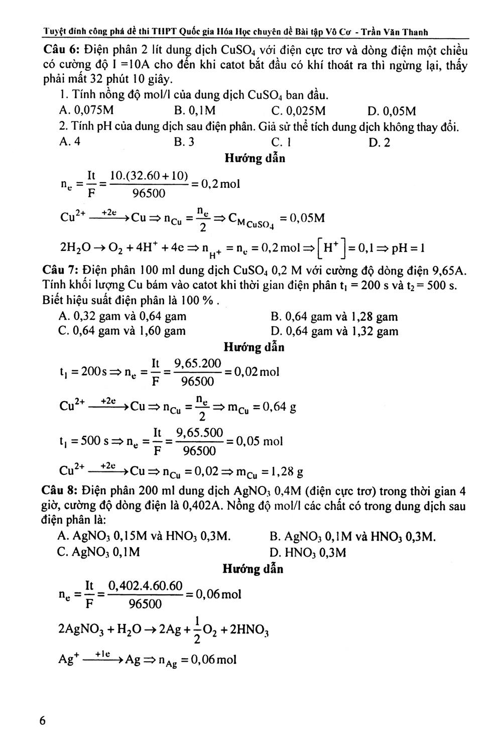 Sách Tuyệt Đỉnh Công Phá Đề Thi THPT Quốc Gia Hóa Học Chuyên Đề Bài Tập Vô Cơ