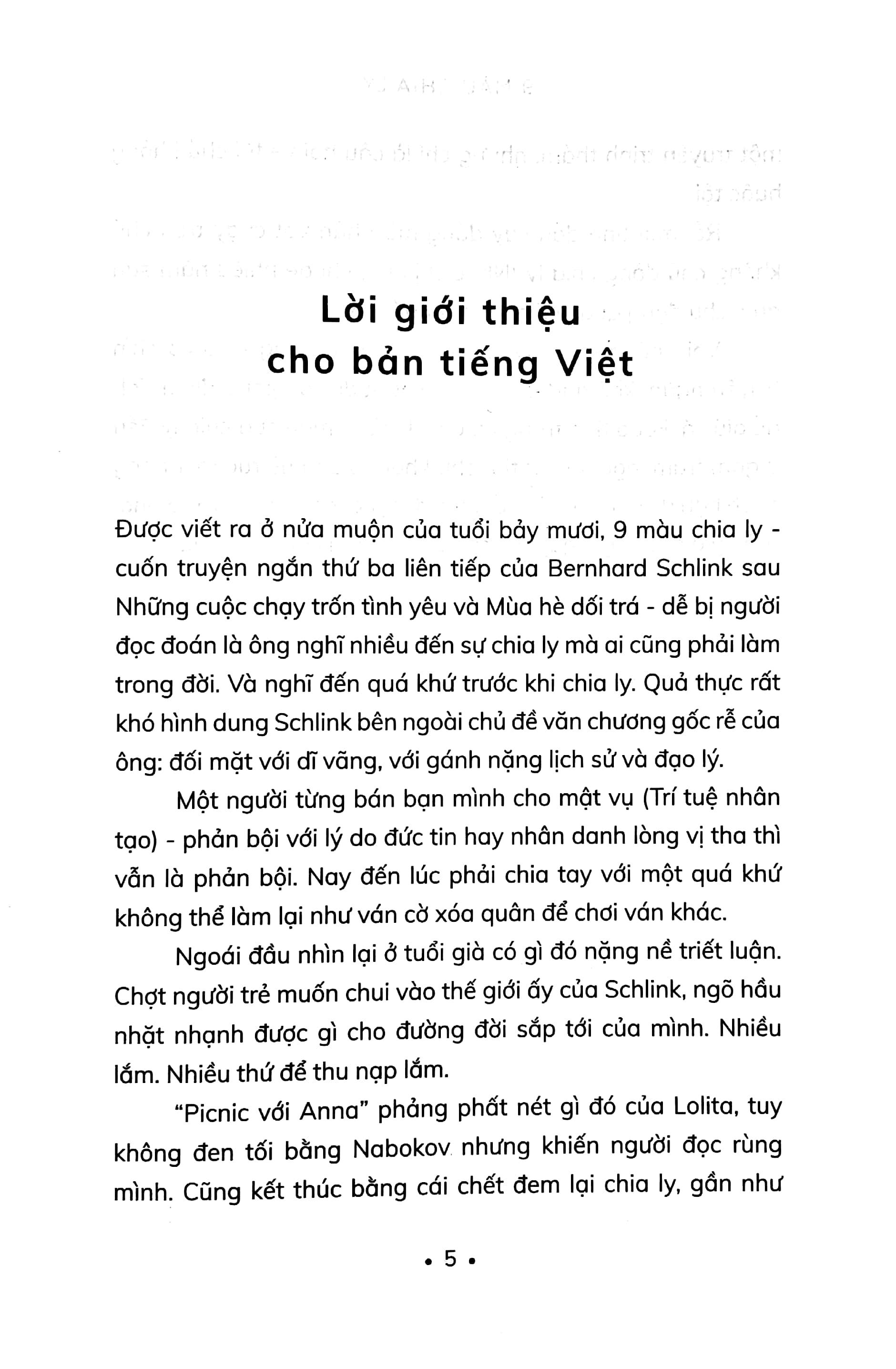 9 Màu Chia Ly