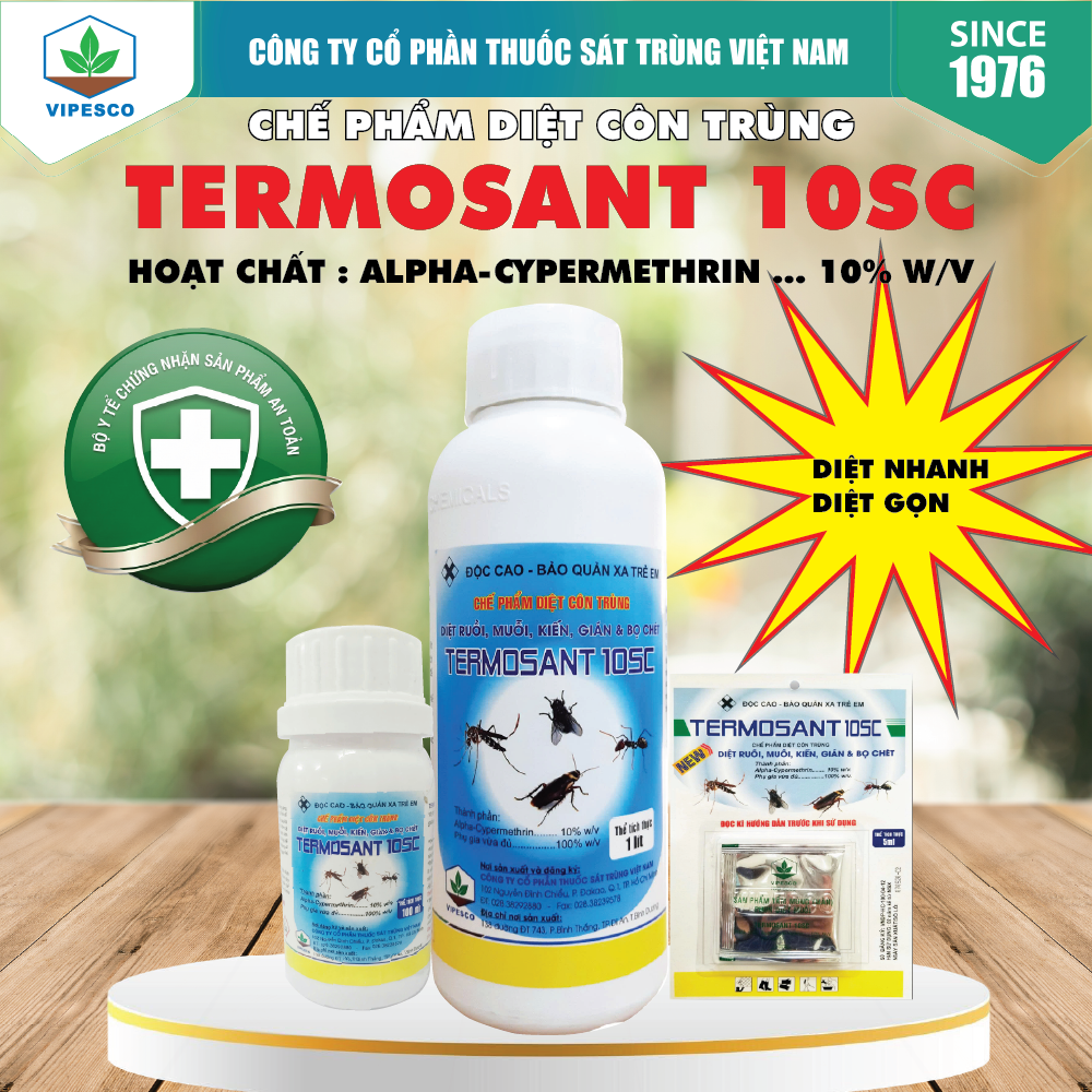 TERMOSANT 10SC (1 lít) - DIỆT RUỒI, MUỖI, KIẾN, GIÁN, BỌ CHÉT