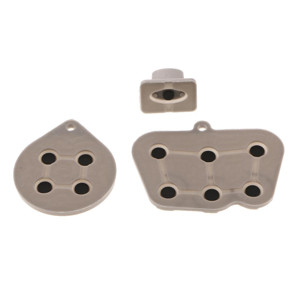 3x Controller Conductive Button Key Touch Rubber Pad for Parts