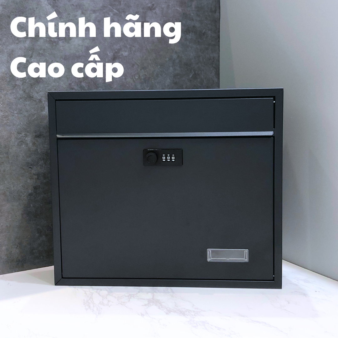 Hộp thư, hộp thư góp ý, hộp thư kiểu ngang khoá mật khẩu, kích thước vừa vặn bìa thư A4