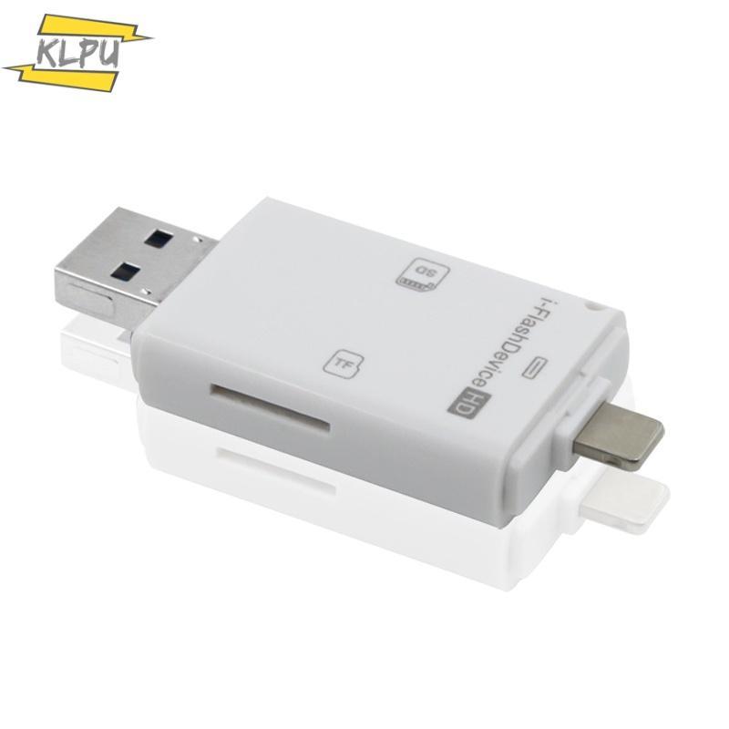 Đầu Đọc Thẻ Nhớ SD Đa Năng 3 Trong 1 Cho iPhone iPad PC
