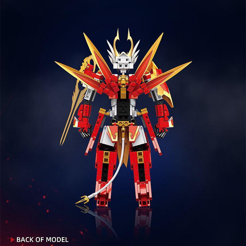 Đồ chơi Lắp ráp Ngộ không lửa, 6101 Monkey King-Zero Flame, Xếp hình thông minh, Mô hình người máy