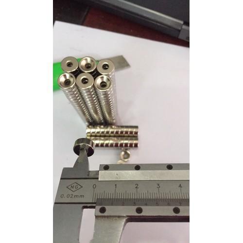 5 VIÊN Nam châm viên bắt vít 12x5 lỗ 4mm