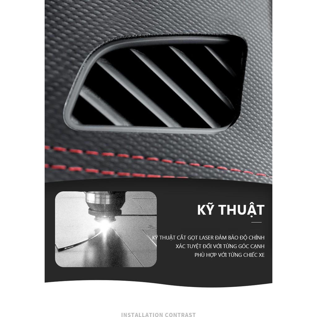 Thảm Taplo Da Vân Carbon Xe Hyundai Santafe 2019 2020 2021 cao cấp