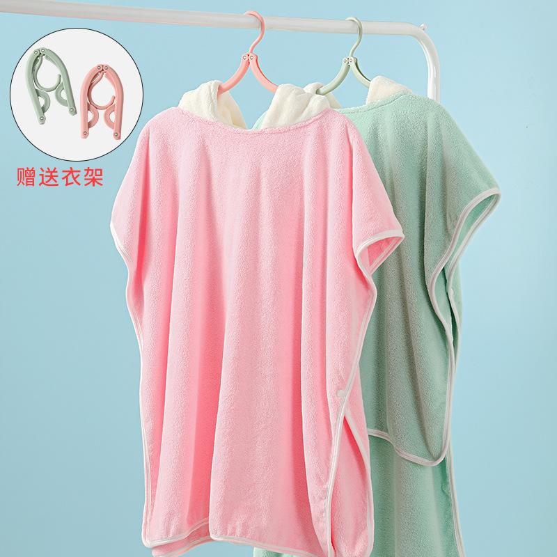 Giá đặc biệt áo choàng tắm trẻ em thấm hút nhanh khô siêu mềm khăn tắm lông cừu san hô bé trai và bé gái hình hoạt hình áo trùm đầu chăn