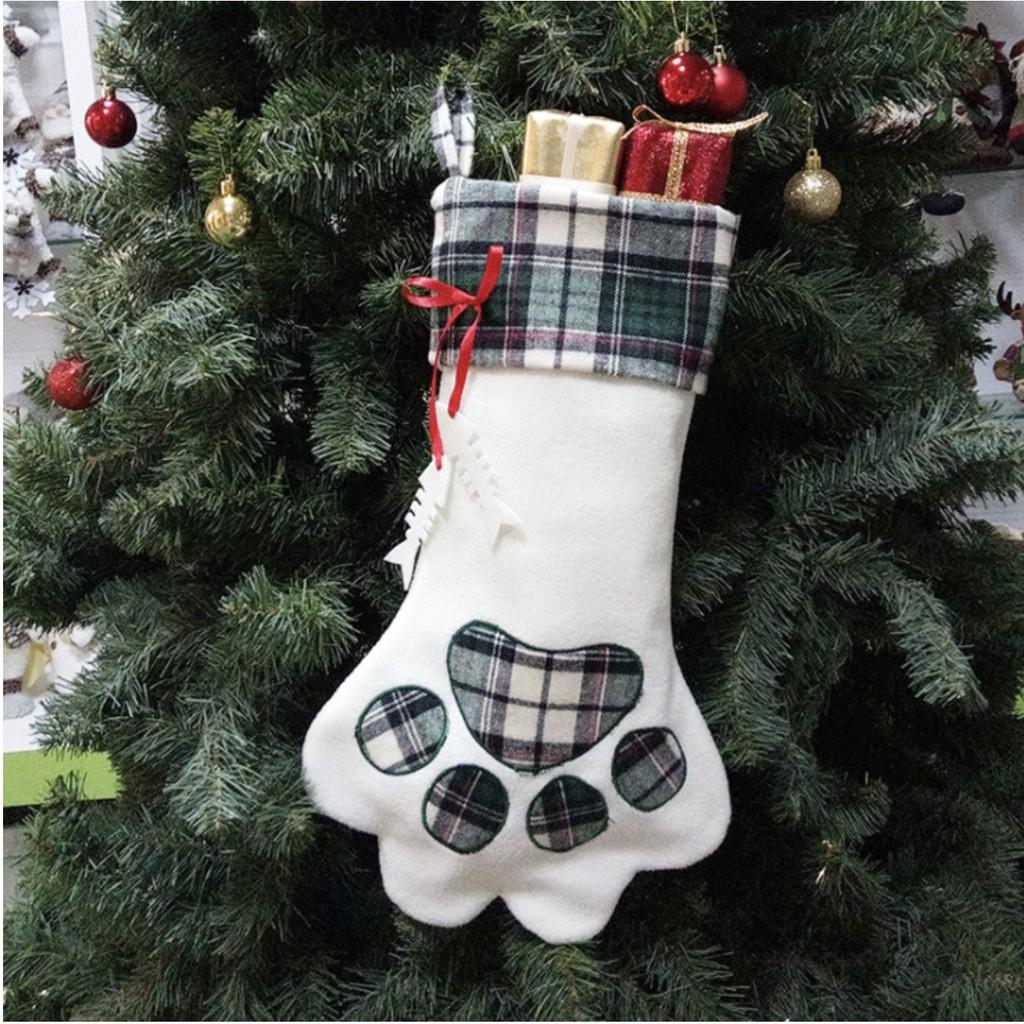 Vớ trang trí Giáng Sinh Cây Thông Noel Christmas Gift Stocking